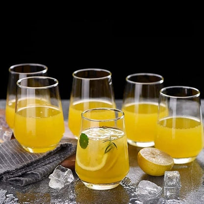 smart"serve" King Highball Glasses – Set of 6 (400ml) | Premium Tall Drinkware for Cocktails, Mocktails, Water & Juices | Elegant Clear Design