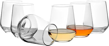 smart"serve" King Highball Glasses – Set of 6 (400ml) | Premium Tall Drinkware for Cocktails, Mocktails, Water & Juices | Elegant Clear Design