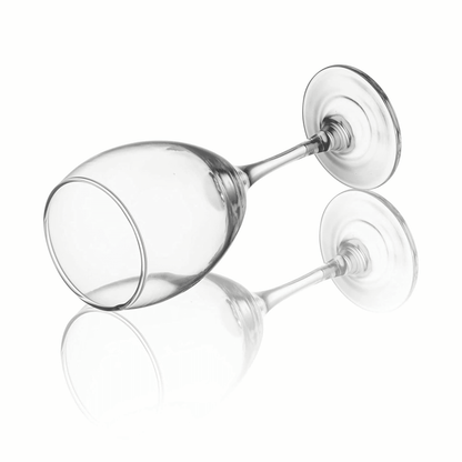 Wine glasses with ample bowl capacity for optimal aeration