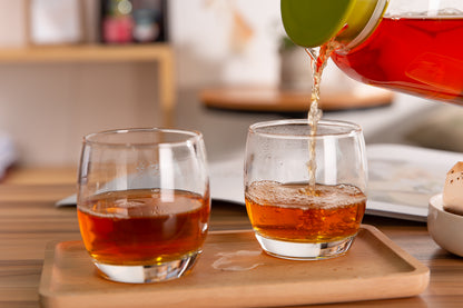 Smartserve Round Crystal Whiskey Glass Lead Free 320 ml Set of 6 Bar Glass for Drinking Bourbon, Whisky, Scotch, Cocktails, Cognac- Old Fashioned Liquor, Wine, Cocktail Drinks