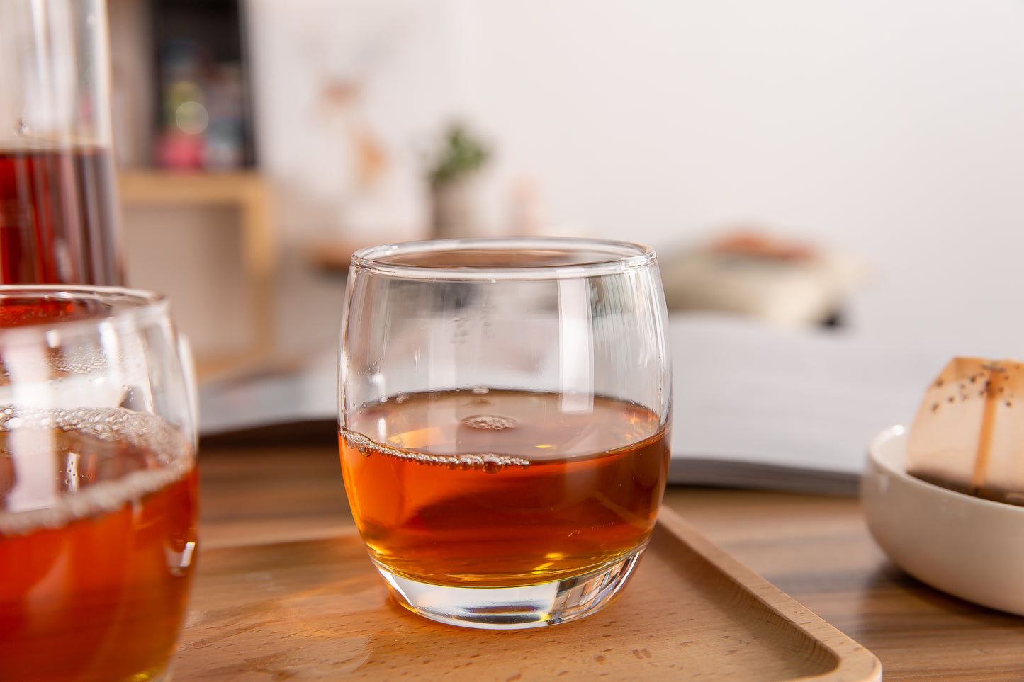 Smartserve Round Crystal Whiskey Glass Lead Free 320 ml Set of 6 Bar Glass for Drinking Bourbon, Whisky, Scotch, Cocktails, Cognac- Old Fashioned Liquor, Wine, Cocktail Drinks