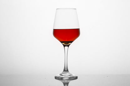 smart "serve" Crystal Red Wine Glasses – Set of 6 | 435ml Lead-Free Clear Glass | Elegant Gift Set for Home, Weddings, Parties & Special Occasions | Reusable, Lightweight & Dishwasher Safe