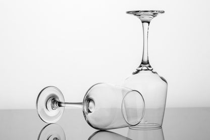 smart "serve" Crystal Red Wine Glasses – Set of 6 | 435ml Lead-Free Clear Glass | Elegant Gift Set for Home, Weddings, Parties & Special Occasions | Reusable, Lightweight & Dishwasher Safe