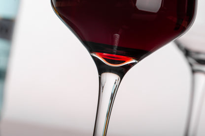 smart "serve" Crystal Red Wine Glasses – Set of 6 | 435ml Lead-Free Clear Glass | Elegant Gift Set for Home, Weddings, Parties & Special Occasions | Reusable, Lightweight & Dishwasher Safe