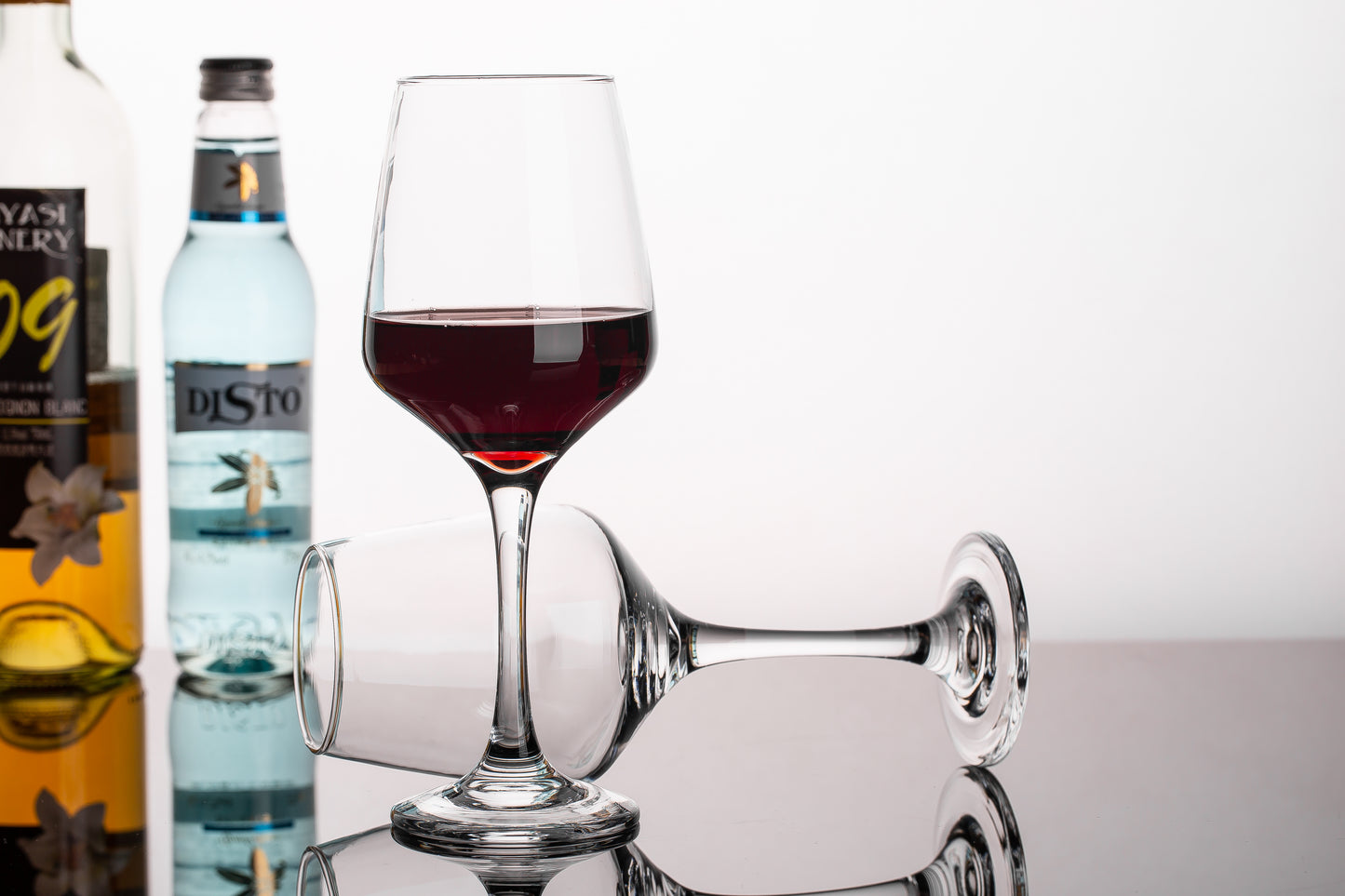 smart "serve" Crystal Red Wine Glasses – Set of 6 | 435ml Lead-Free Clear Glass | Elegant Gift Set for Home, Weddings, Parties & Special Occasions | Reusable, Lightweight & Dishwasher Safe