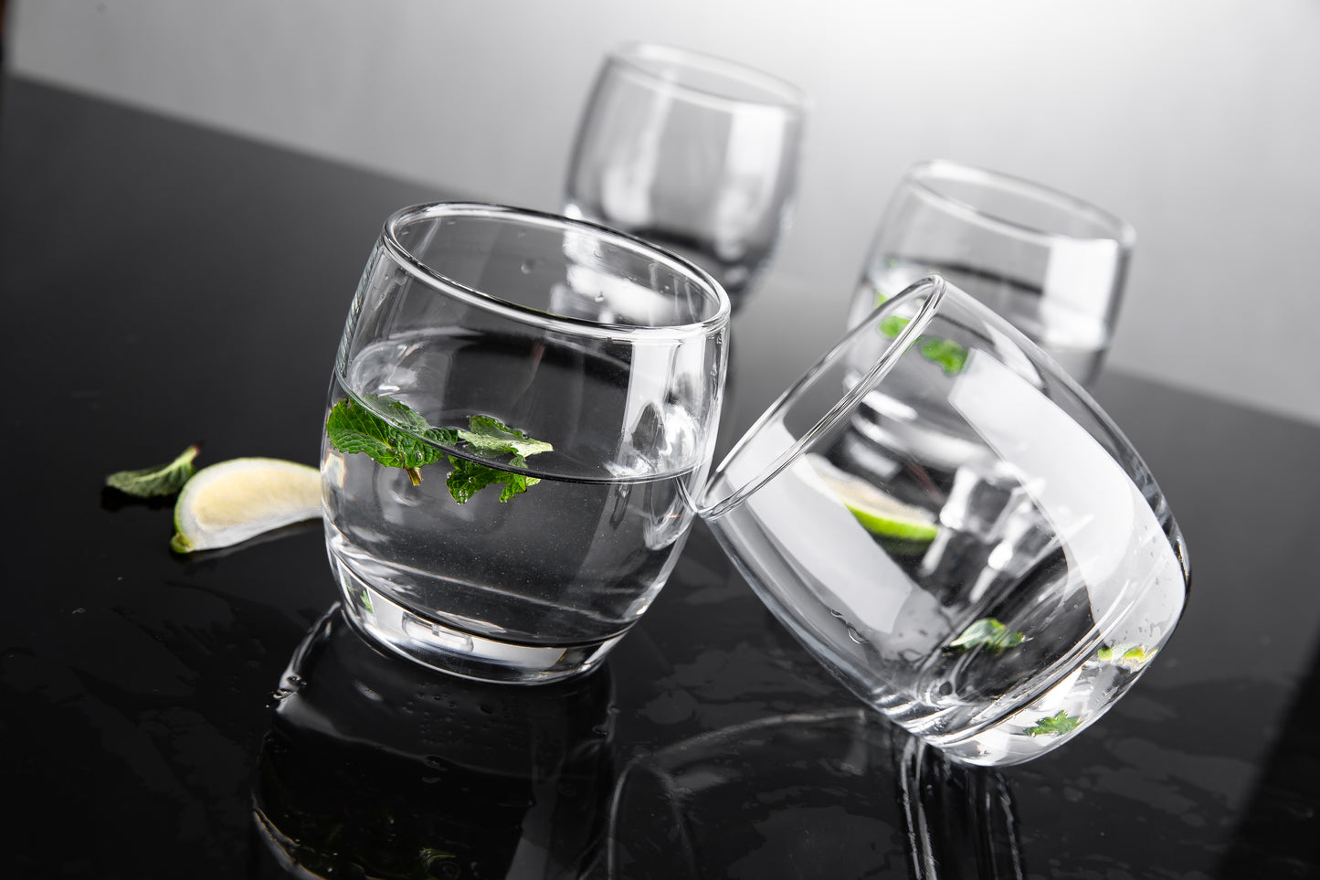 Smartserve Round Crystal Whiskey Glass Lead Free 320 ml Set of 6 Bar Glass for Drinking Bourbon, Whisky, Scotch, Cocktails, Cognac- Old Fashioned Liquor, Wine, Cocktail Drinks