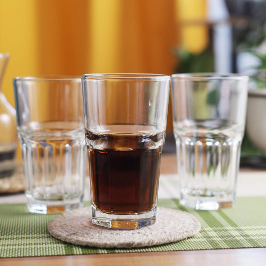 Sleek Beverage Glasses - Ideal for water, juices, and other drinks.