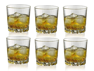 Smartserve Crystal Old Fashioned/Bourbon/Bar Tumbler Whiskey Glasses (Pack of 6)