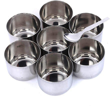 Load image into Gallery viewer, smart &quot;serve&quot; Stainless Steel Masala (Spice) Box/Dabba/Organiser with 7 Containers and Small Spoon Size No. 11 (19cm Dia)
