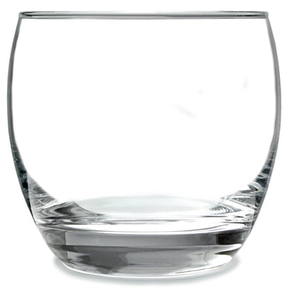 Smartserve Round Crystal Whiskey Glass Lead Free 320 ml Set of 6 Bar Glass for Drinking Bourbon, Whisky, Scotch, Cocktails, Cognac- Old Fashioned Liquor, Wine, Cocktail Drinks