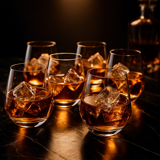 Bohemia Crystal Grus Whiskey Glass Lead Free 350 ml Set of 6