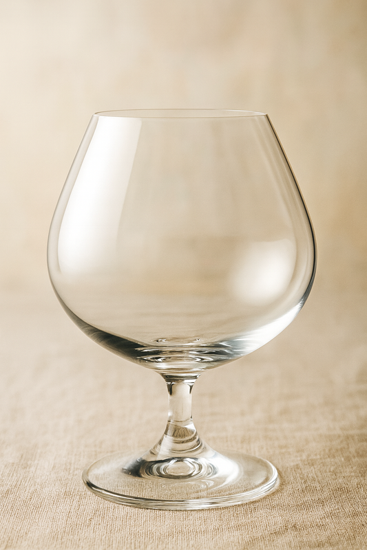 smart "serve" Crystal Brandy Whiskey Glasses 650 ml Set of 6 | Large Premium Cognac, Scotch, Bourbon & Cocktail Tumblers | Elegant Crystal Barware for Home, Parties, Bars & Gifting | Imported