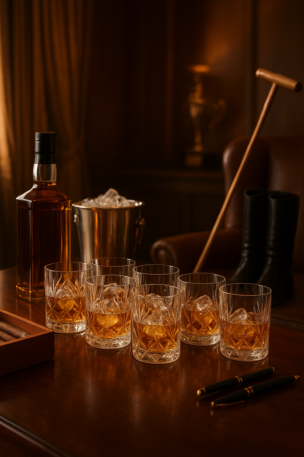 smart "serve" Royal Whiskey Glass Set of 6 – 305ml | Bulgarian Imported | Lead-Free Clear Glass | Dishwasher Safe | Modern Round Design for Whiskey, Cocktails, Cold Drinks, Home & Party Use