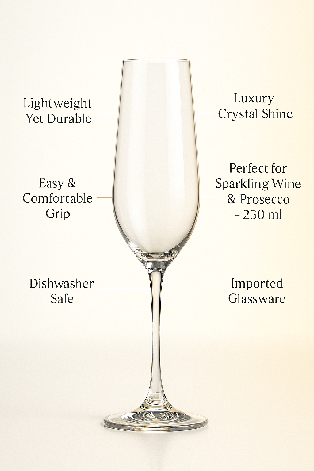 JoyFlute Champagne Glass - Set Of 6