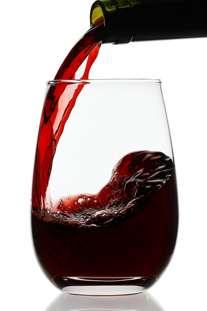 smart "serve" Stemless Wine Glass Set of 6-400ml | Imported Lead-Free Premium Crystal Clear Tumblers | Dishwasher Safe Glassware for Red Wine, Water, Whiskey, Juice, Cocktails, Party & Home Use