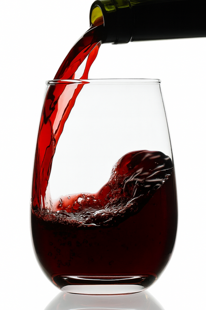 smart "serve" Stemless Wine Glass Set of 6-400ml | Imported Lead-Free Premium Crystal Clear Tumblers | Dishwasher Safe Glassware for Red Wine, Water, Whiskey, Juice, Cocktails, Party & Home Use