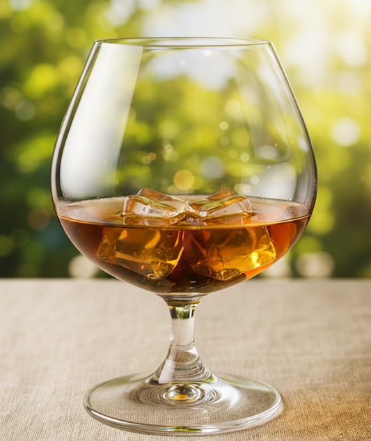 smart "serve" Crystal Brandy Whiskey Glasses Set of 6 – 650 ml Large Cognac, Scotch, Bourbon & Cocktail Tumblers, Elegant Crystal Barware for Home, Parties, Bars & Gifting