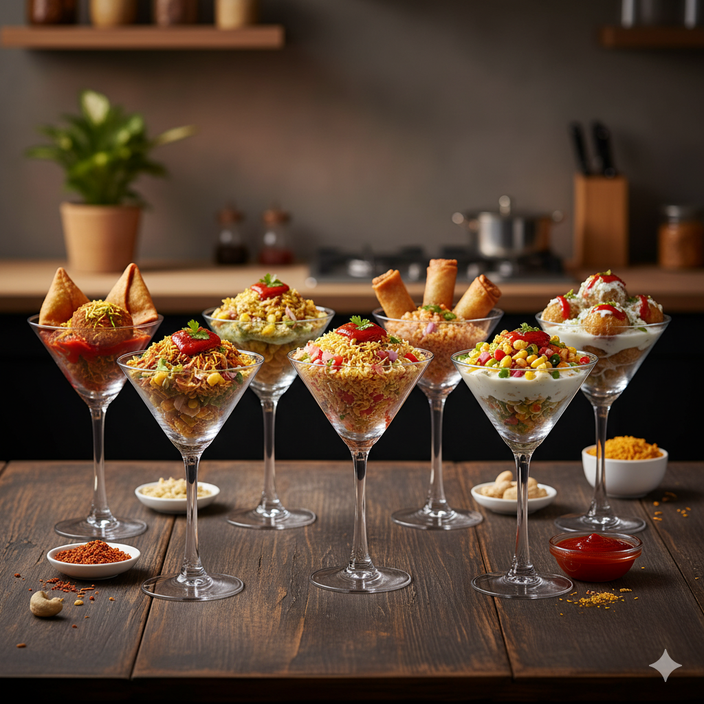 smart "serve" Soda Lime Martini Glass Lead Free 190 ml Set of 6, Hand Blown Martini Glasses with long durable Stem - Elegant Cocktail Glasses for Bar, Martini, Cosmopolitan, Manhattan, Gimlet, Pisco Sour