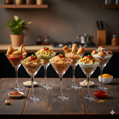 smart "serve" Soda Lime Martini Glass Lead Free 190 ml Set of 6, Hand Blown Martini Glasses with long durable Stem - Elegant Cocktail Glasses for Bar, Martini, Cosmopolitan, Manhattan, Gimlet, Pisco Sour