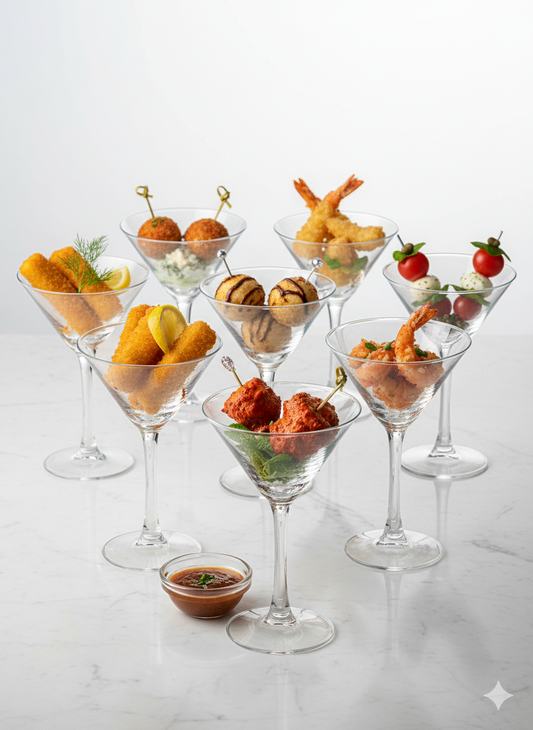 smart "serve" Soda Lime Martini Glass Lead Free 190 ml Set of 6, Hand Blown Martini Glasses with long durable Stem - Elegant Cocktail Glasses for Bar, Martini, Cosmopolitan, Manhattan, Gimlet, Pisco Sour