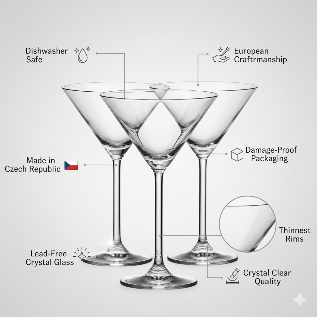 Flamenco Martini Glass - Set Of 6