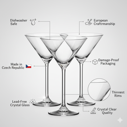 Flamenco Martini Glass - Set Of 6