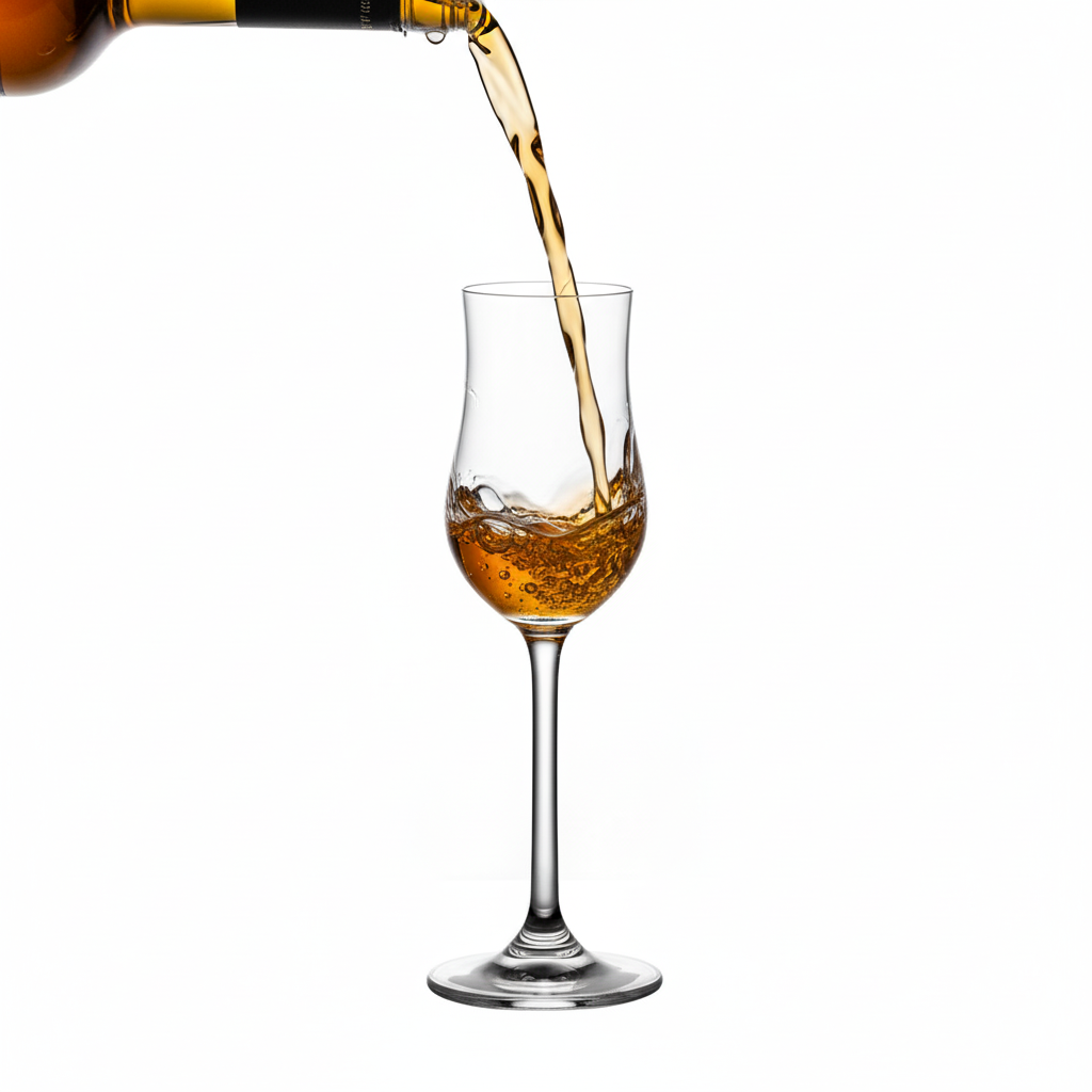 SmartServe 100ml Stemmed Sherry Glasses Set of 6 | Lead-Free Snifter Glasses for Whiskey, Scotch, Grappa, Cognac, Liqueurs, Dessert Wines & Spirits | Premium Antique Style Gift