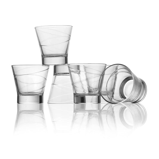 Lido Whiskey Glass Set featuring elegant lead-free crystal.