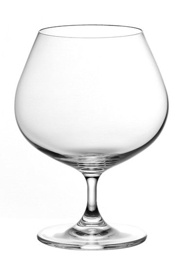 smart "serve" Crystal Brandy Whiskey Glasses 650 ml Set of 6 | Large Premium Cognac, Scotch, Bourbon & Cocktail Tumblers | Elegant Crystal Barware for Home, Parties, Bars & Gifting | Imported