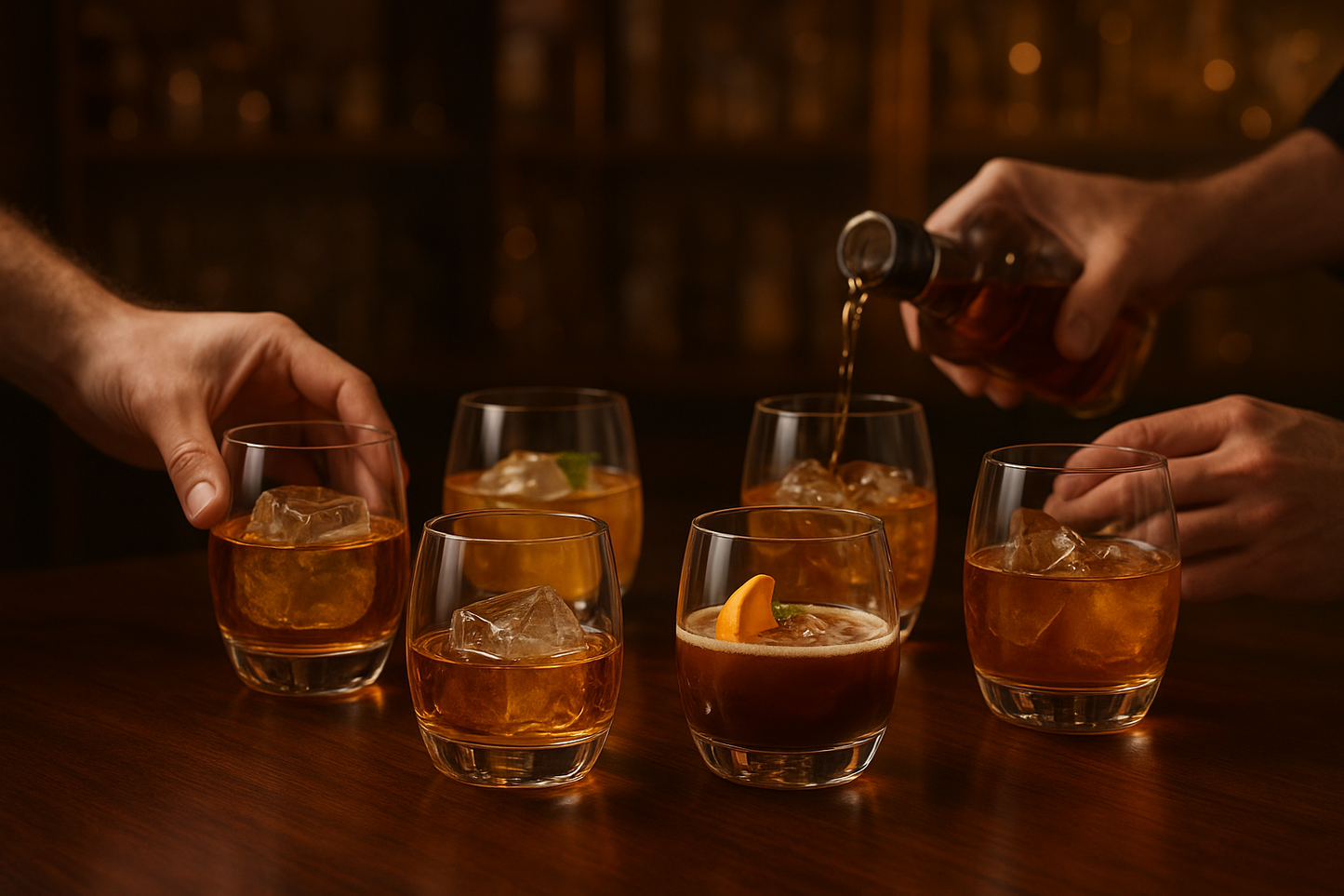 smart "serve" Oval Whiskey Glasses Set of 6 – 350ml Crystal Clear Tumblers for Whisky, Bourbon, Scotch, Cocktails & Drinks | Thick Durable Bar Glass Set for Home, Bar & Gifting