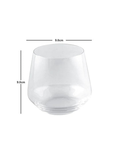 Smartserve Crystal Whiskey Glass Set, 370ml, Set of 6
