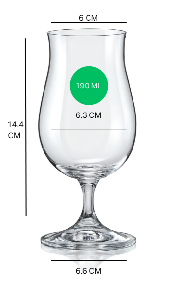 Bohemia Crystal Whiskey Taster Lead Free 190 ml Set of 6 Made in Czech Republic | Classic Tasting Glass and Nosing Copitas | Crystal Snifters Gift Sniffers for Sipping Neat Liquor | Elegant Desing