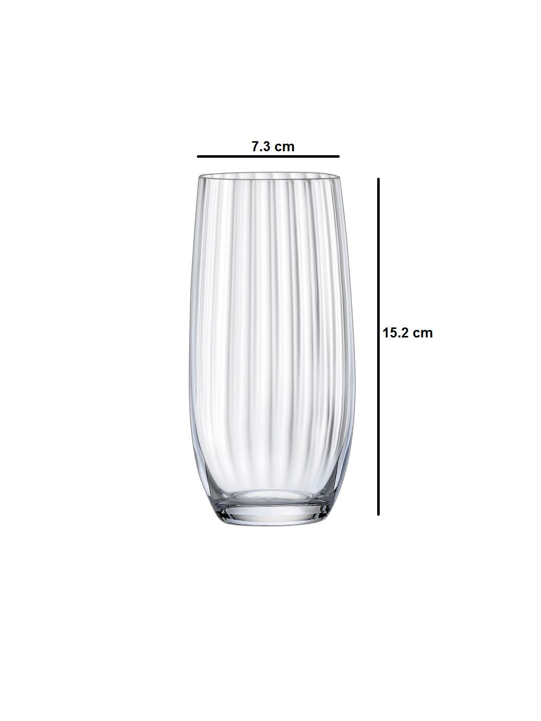 Dimensions of Sophisticated Glass Set - Elevate your drink service with premium-quality glassware.