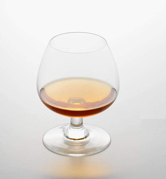 Royal Brandy Glass with amber brandy.