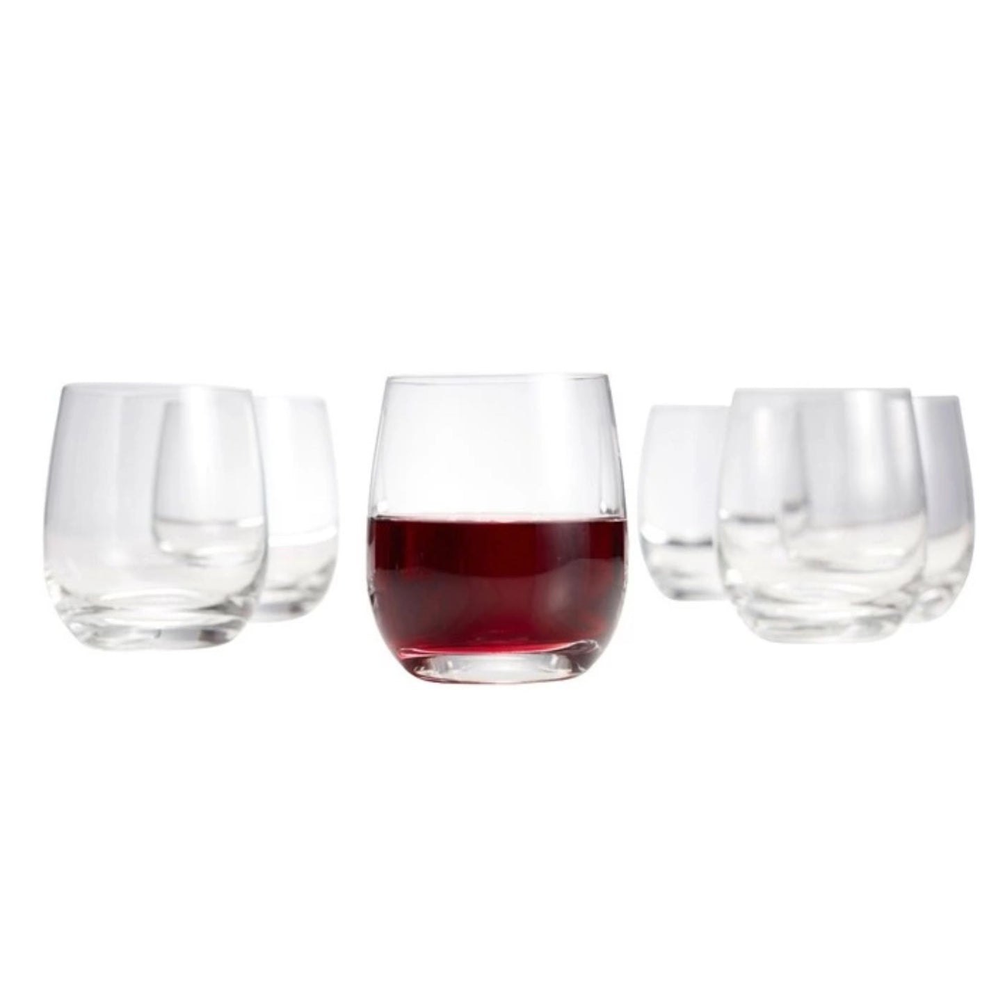 smart "serve" Oval Whiskey Glasses Set of 6 – 350ml Crystal Clear Tumblers for Whisky, Bourbon, Scotch, Cocktails & Drinks | Thick Durable Bar Glass Set for Home, Bar & Gifting