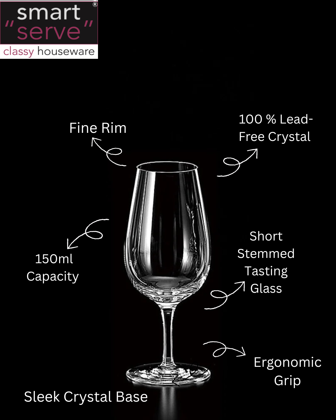 Savor Stemmed Tasting Glass - Set Of 6