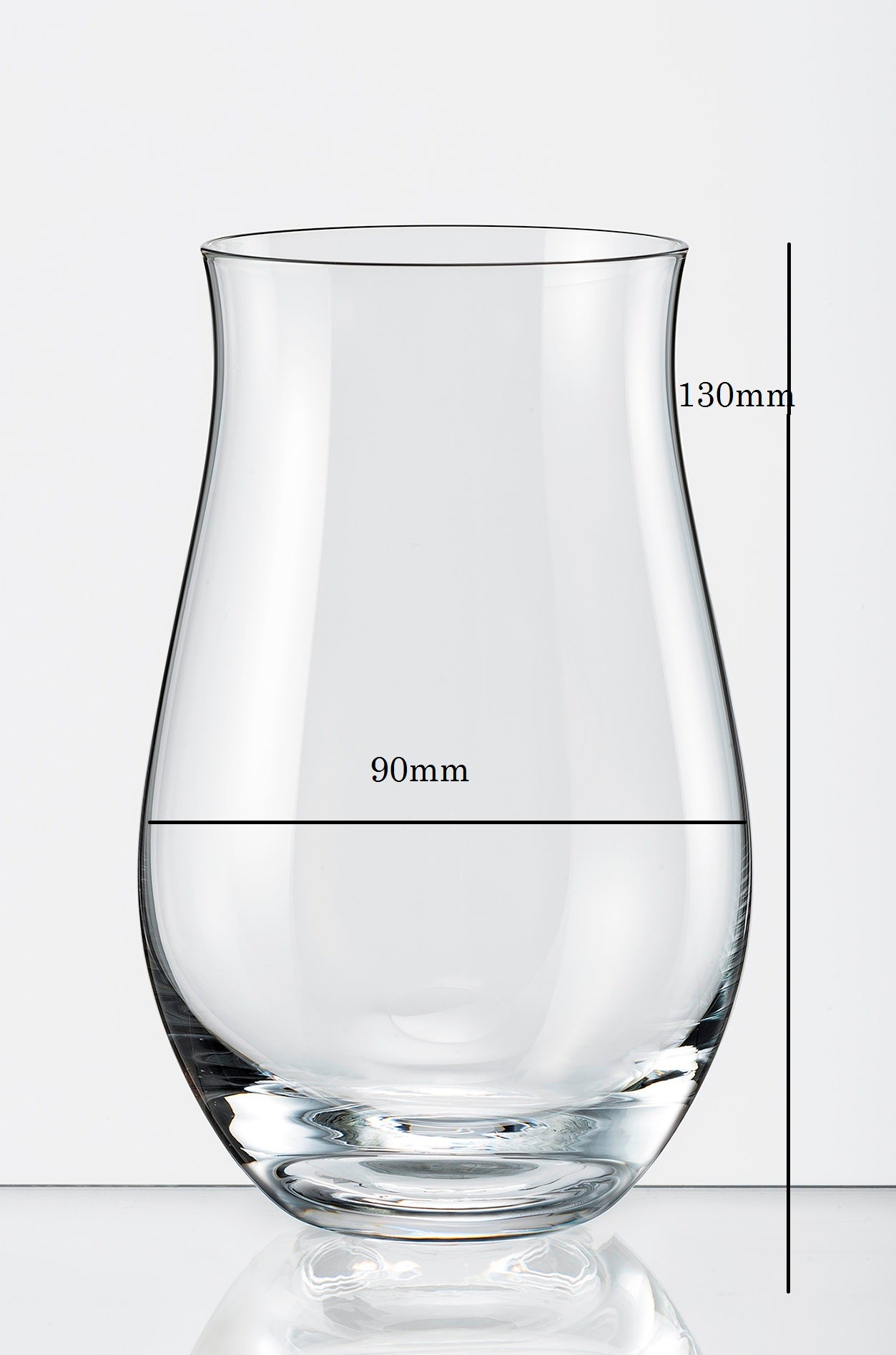 Dimensions of an Expertly crafted premium crystal wine glasses