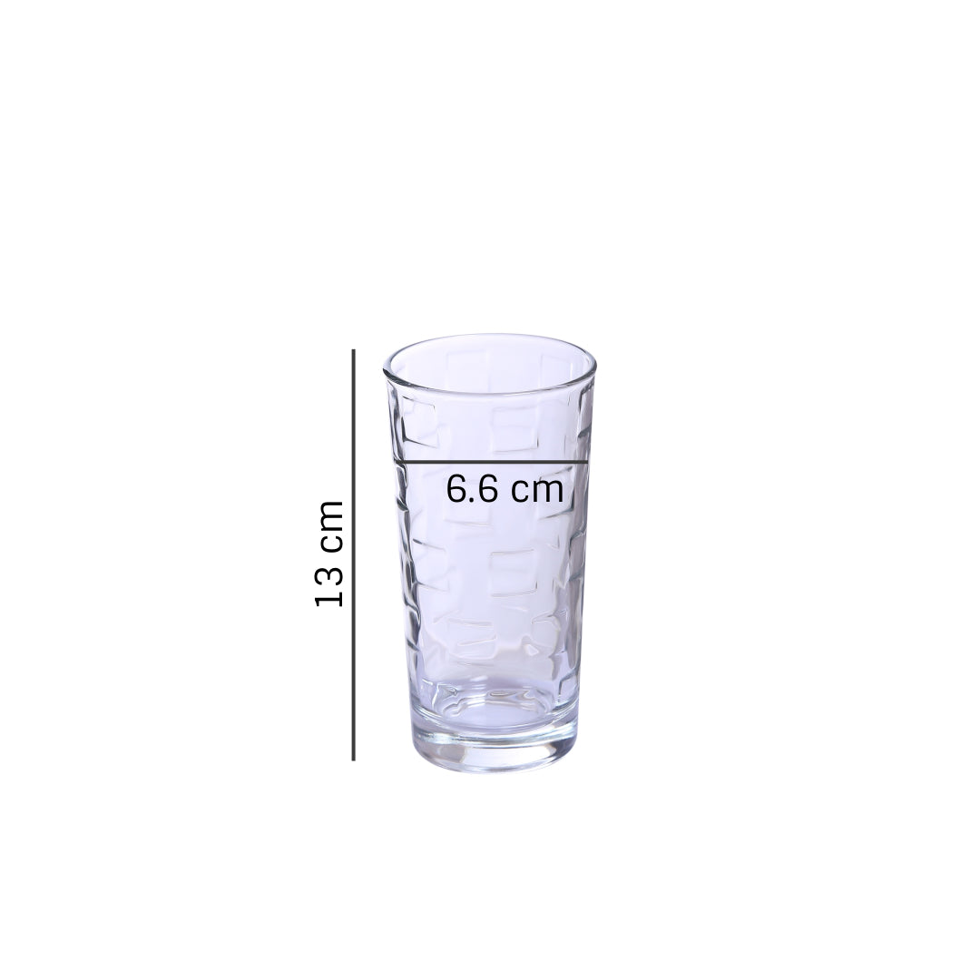 Dimensions of High-quality juice glasses for serving drinks