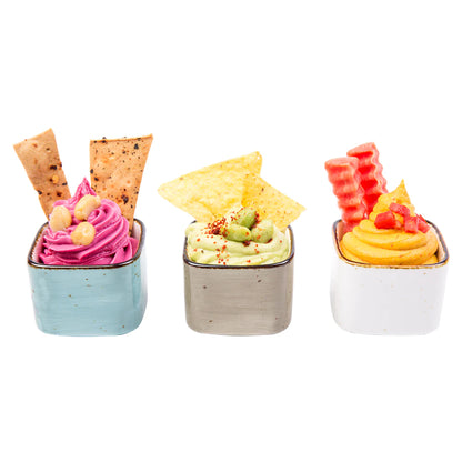 Smartserve Rena Amalfi – Cube Dessert Bowl Set of 3 pcs