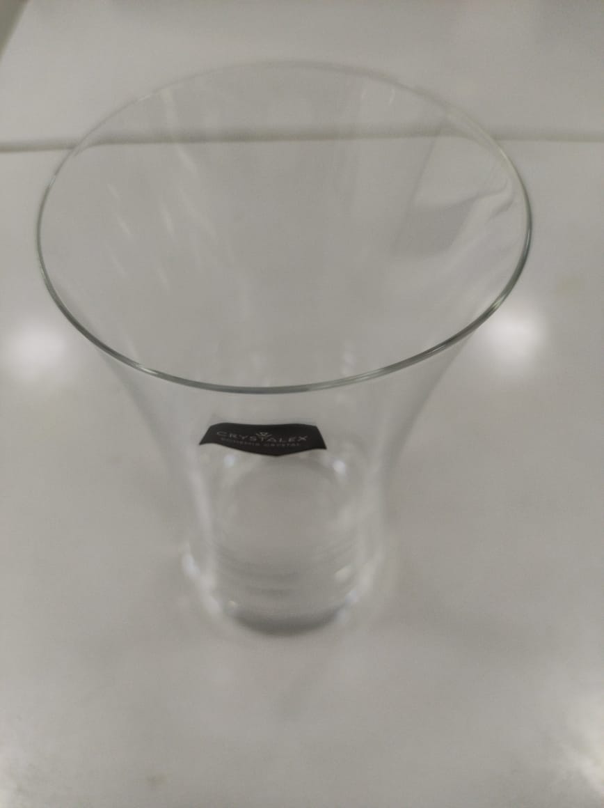 Bohemia Crystal Crystalex Grace Highball Glass, Lead-Free Czech Crystal, Clear, 340 ml, Premium Barware for Water, Juice, Cocktails & Beer, Ultra-Thin Laser-Cut Rim