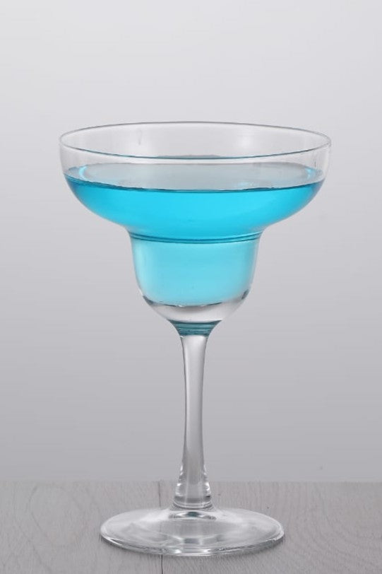 smart "serve" Soda Lime Margarita Glass Lead Free 240 ml Set of 6 Margarita Glasses with Long Durable Stem - Elegant Cocktail Glasses for Bar, Martini, Manhattan, Gimlet, Pisco Sour, Cosmopolitan, Clear