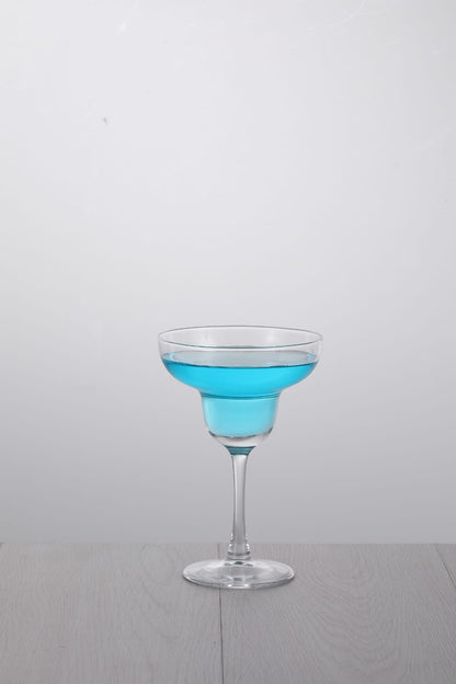 smart "serve" Soda Lime Margarita Glass Lead Free 240 ml Set of 6 Margarita Glasses with Long Durable Stem - Elegant Cocktail Glasses for Bar, Martini, Manhattan, Gimlet, Pisco Sour, Cosmopolitan, Clear