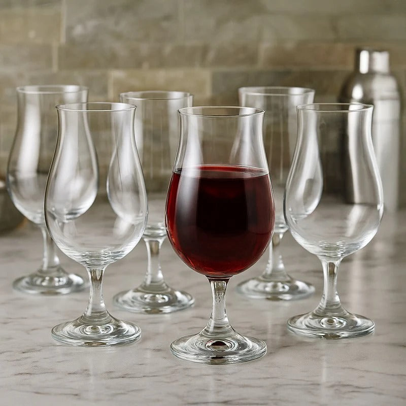 Bohemia Crystal Whiskey Taster Lead Free 190 ml Set of 6 Made in Czech Republic | Classic Tasting Glass and Nosing Copitas | Crystal Snifters Gift Sniffers for Sipping Neat Liquor | Elegant Desing