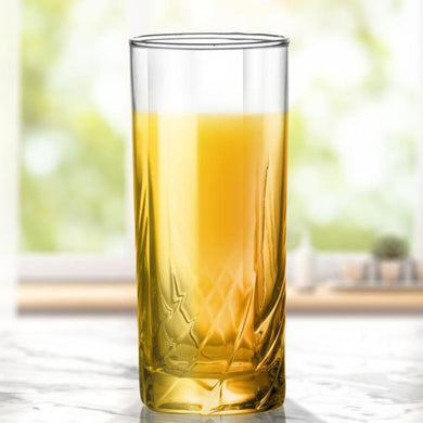 Uniglass Anthea Tall Water/Juice/Cocktail/Mocktail/Vodka/Drinking Glass Set (265ml ,Transparent) Set of 6