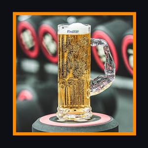 Smartserve Crystal Muscle Beer Mug Set of 6 | 600ml Heavy Clear Glass Beer Mugs | Premium Lead-Free Crystal Barware | Freezer Safe Thick Handle Large Beer Glass Set for Home, Bar & Parties