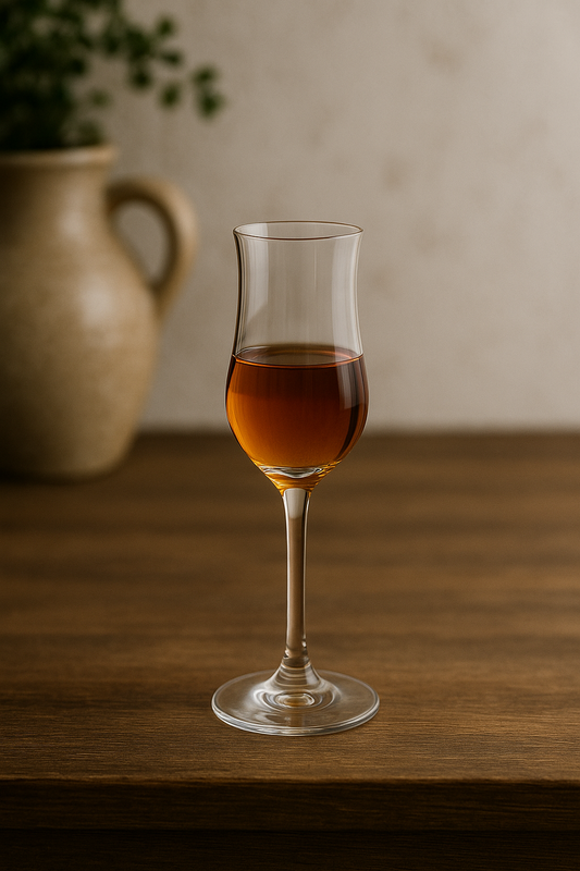 SmartServe 100ml Stemmed Sherry Glasses Set of 6 | Lead-Free Snifter Glasses for Whiskey, Scotch, Grappa, Cognac, Liqueurs, Dessert Wines & Spirits | Premium Antique Style Gift