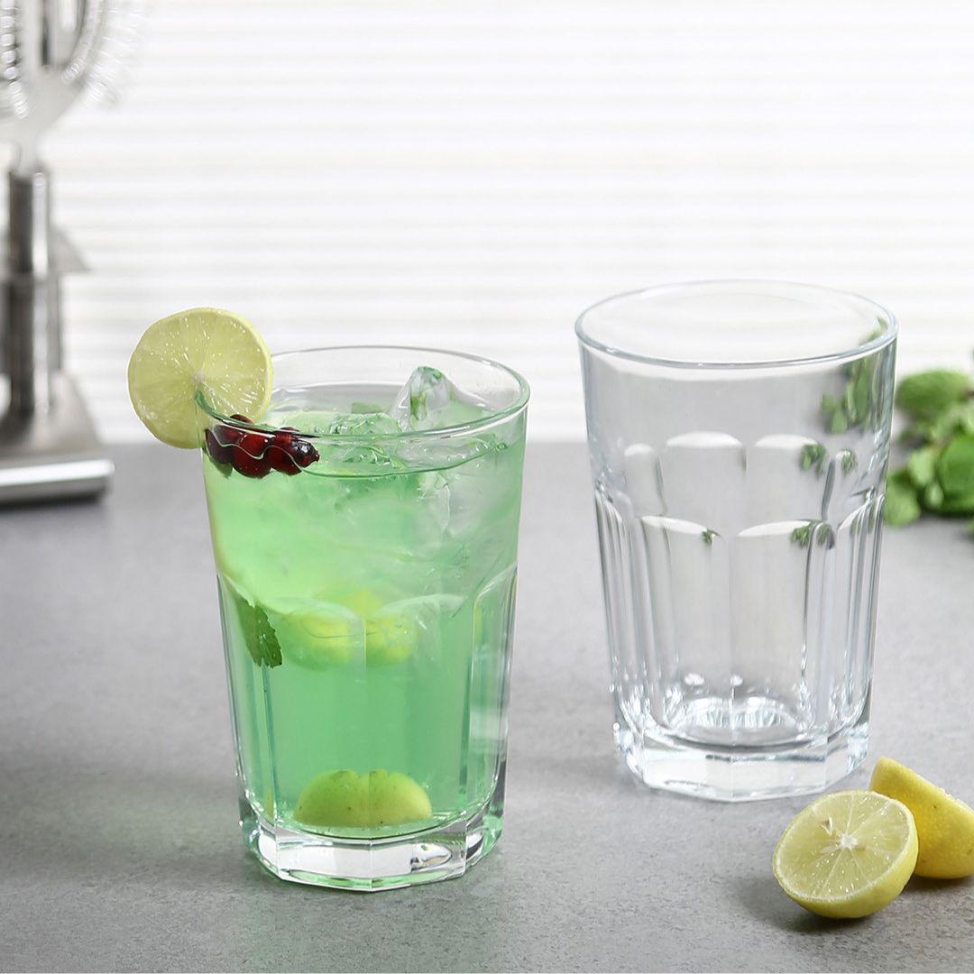 Sleek and modern highball glassware collection