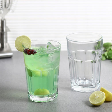 Uniglass Marocco Highball Water/Juice/Cocktail/Mocktail Glass Set, 350 ML