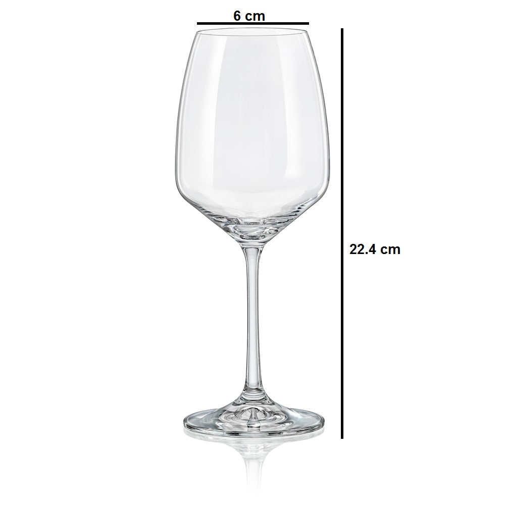 Dimensions of a Luxury wine glass ideal for wine tastings