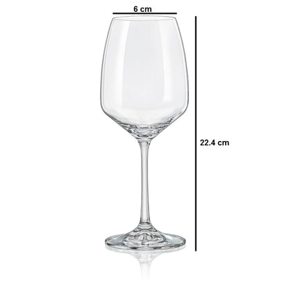 Dimensions of a Luxury wine glass ideal for wine tastings